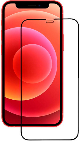 CASE 3D для Apple iPhone 12/12 Pro (черная рамка)